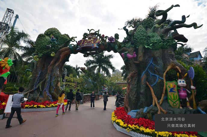 生態(tài)園大門中的無冕之王受追捧的仿真樹生態(tài)園大門