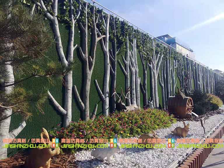 西單假樹浮雕墻這樣漂亮是哪家公司制作的是網(wǎng)紅墻嗎
