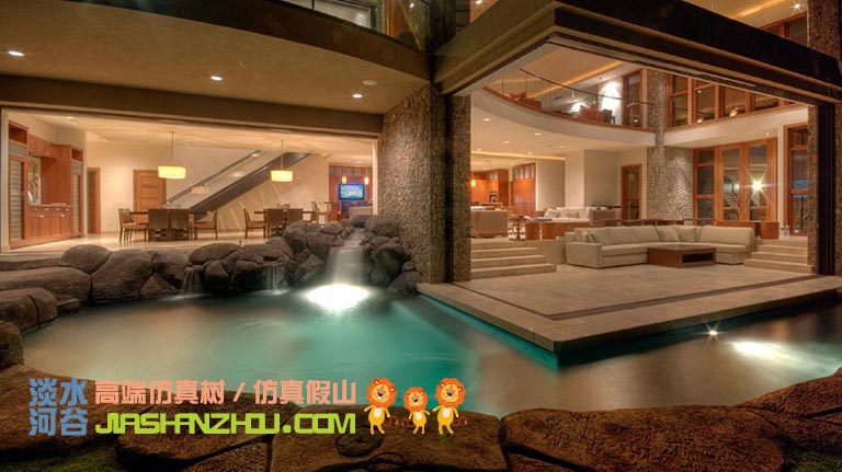 北京圣園工程將時(shí)尚美學(xué)與有機(jī)風(fēng)格融為一體的水泥假山作品