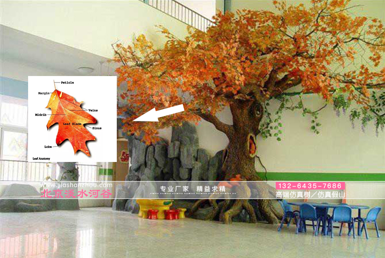這個(gè)廠家仿真樹(shù)引人入勝的原因之一就是對(duì)單個(gè)葉子形狀的研究