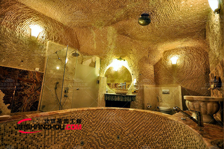 仿以色列地下室酒店設(shè)計(jì)制作的人造洞穴酒店