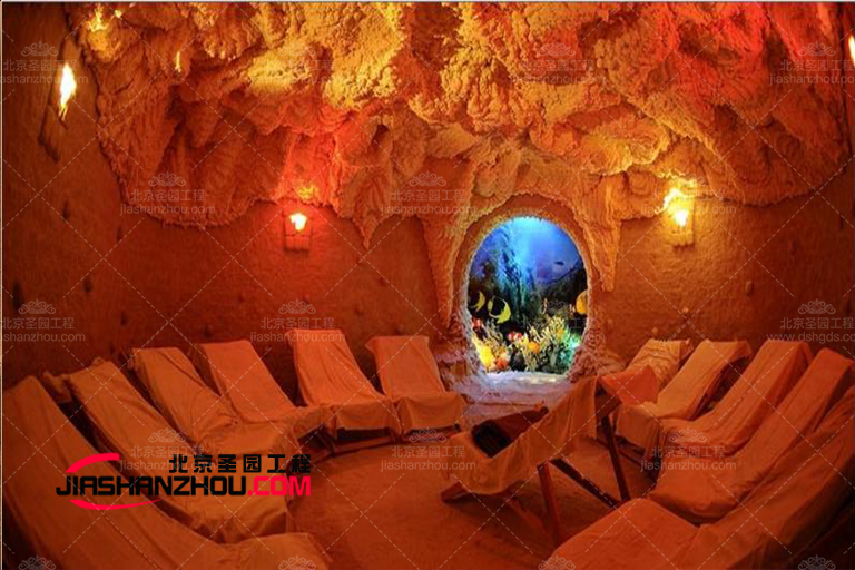 美麗的法國鄉(xiāng)村式現代養(yǎng)生鹽洞酒店設計制作