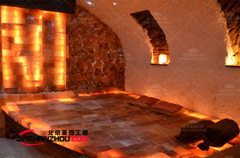 北京圣園展示受歡迎的洞穴主題鹽療房?jī)?nèi)鹽療床類(lèi)型畫(huà)廊