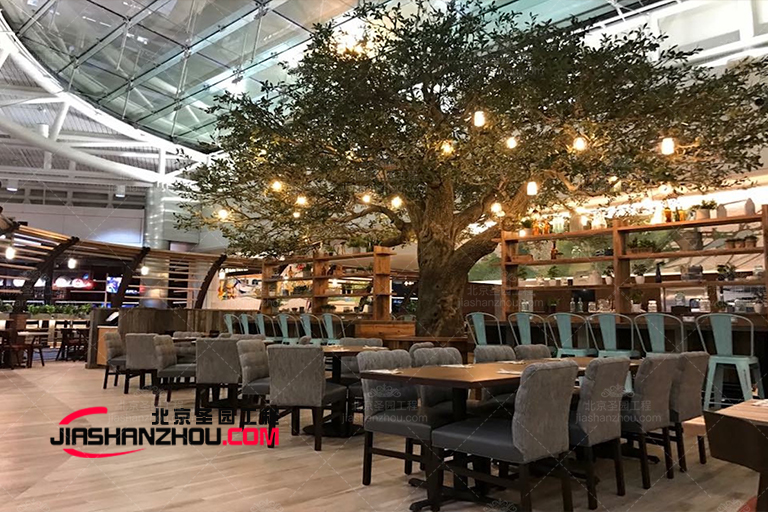 北京圣園關(guān)于極簡仿真樹裝飾的布局提示和美圖欣賞