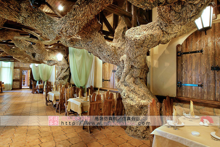 生態(tài)餐廳適合哪些仿真樹類型？生態(tài)餐廳仿真樹用什么材質好？