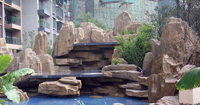 園林景觀中的水泥假山寓意什么您知道嗎？
