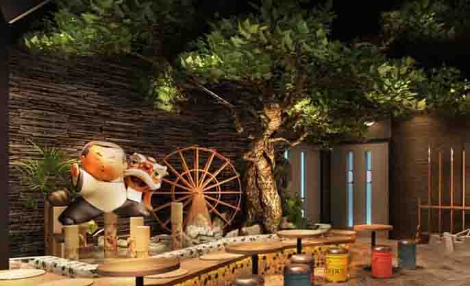 仿真樹(shù)裝飾效果圖