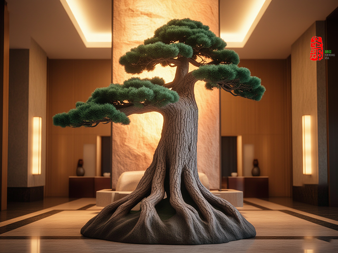 仿真松樹