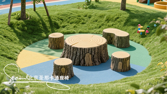 水泥仿木桌椅