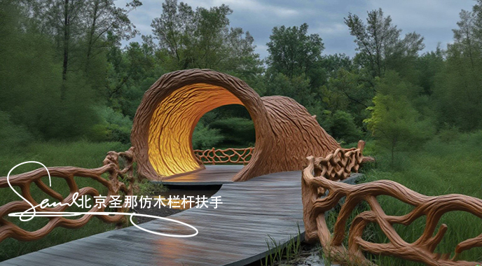 jimeng-2025-06-25-5015-正在施工制作的旅游區(qū)樓梯室外安全圍欄設(shè)計(jì)制作過程，美工正在施工制作，先用鋼筋焊接....jpeg