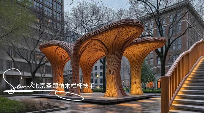 jimeng-2025-06-25-1875-正在施工制作的旅游區(qū)樓梯室外安全圍欄設(shè)計(jì)制作過程，美工正在施工制作，先用鋼筋焊接....jpeg