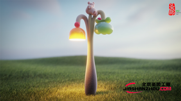 水泥仿木燈桿.jpg 水泥仿木燈桿