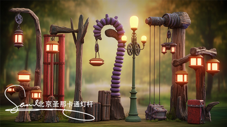 卡通燈桿.jpg 卡通燈桿