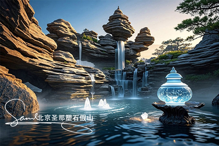 水泥假山.jpg 水泥假山